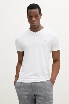 Gant tricou din bumbac culoarea negru, neted imagine