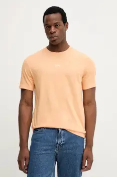 Gant tricou din bumbac culoarea portocaliu, cu imprimeu, 2003343 imagine