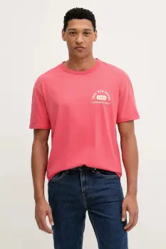 Gant tricou din bumbac culoarea roz, cu imprimeu, 2003314 imagine