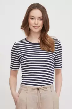 Gant tricou femei, culoarea albastru marin imagine