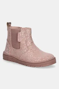 Garvalin cizme chelsea din piele intoarsa culoarea roz, 251500 imagine