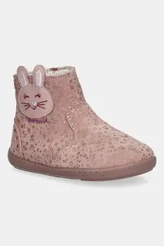 Garvalin cizme de iarna pentru copii din piele intoarsa culoarea portocaliu, 251302 imagine