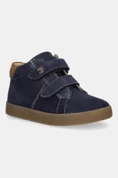 Garvalin pantofi nubuc pentru copii culoarea bleumarin, 251324 imagine