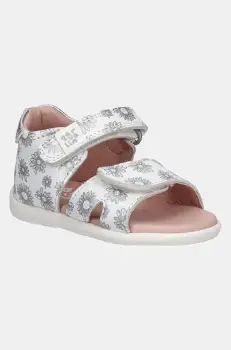 Garvalin sandale din piele pentru copii culoarea alb, 252306 imagine