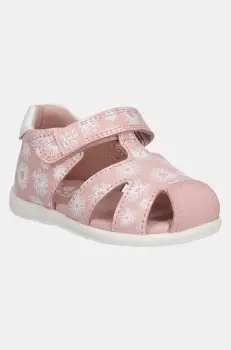 Garvalin sandale din piele pentru copii culoarea roz, 252305 imagine