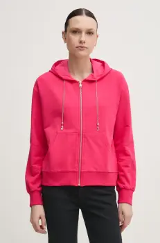 Gaudi bluza femei, culoarea roz, cu gluga, neted, 511BD64001 imagine