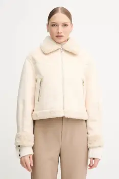 Gaudi geaca culoarea bej, de iarna, 521BD39002 imagine