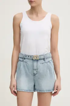 Gaudi pantaloni scurti femei, uni, high waist, 511BD26020 imagine