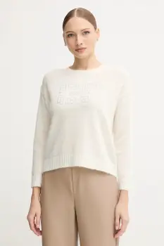 Gaudi pulover din amestec de lana culoarea bej, 521BD53009 imagine