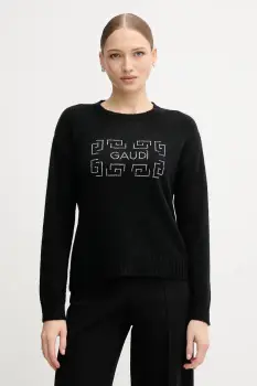 Gaudi pulover din amestec de lana culoarea negru, 521BD53009 imagine