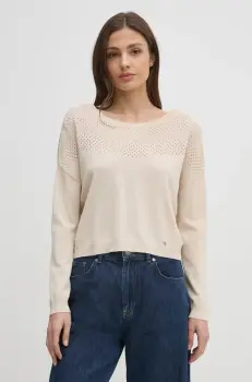 Gaudi pulover femei, culoarea bej, light, 511BD53021 imagine