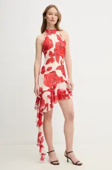 Gaudi rochie culoarea bej, mini, mulata, 511FD15011 imagine