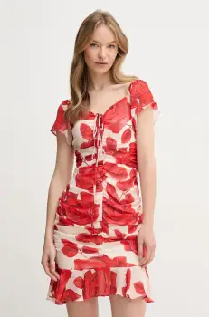 Gaudi rochie culoarea bej, mini, mulata, 511FD15012 imagine