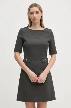 Gaudi rochie culoarea gri, mini, drept, 421BD14006 imagine