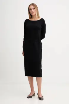 Gaudi rochie culoarea negru, maxi, drept, 521FD13001 imagine