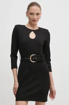 Gaudi rochie culoarea negru, mini, evazati, 421FD14004 imagine