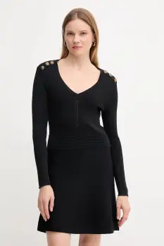 Gaudi rochie culoarea negru, mini, evazati, 521FD13008 imagine