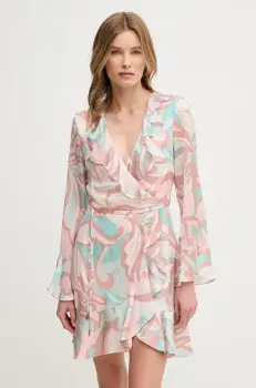 Gaudi rochie culoarea roz, mini, drept, 511FD15005 imagine