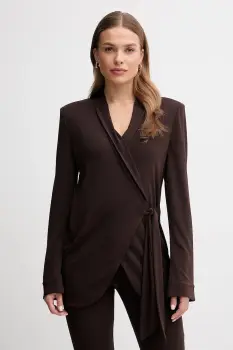 Gaudi sacou culoarea maro, un singur rand de nasturi, uni, 521FD34005 imagine