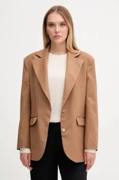 Gaudi sacou culoarea maro, un singur rand de nasturi, uni, 521FD35022 imagine