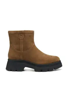 Geox botine D PLUETTE culoarea maro, cu platforma, izolare usoara, D565MA 00022 C6372 imagine