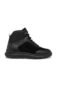 Geox botine D SPHERICA 4X4 B ABX femei, culoarea negru, cu toc plat, D4626B 08522 C9999 imagine