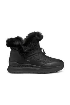 Geox botine D SPHERICA ACTIF X2 culoarea negru, cu toc plat, D46WPB 0FU85 C9999 imagine