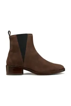 Geox cizme D CAMEXIA culoarea maro, cu toc plat, D565EA 00021 C6006 imagine