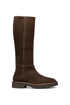 Geox cizme D NORIZE culoarea maro, cu toc plat, D564ZB 022JZ C6006 imagine