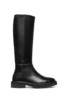 Geox cizme D NORIZE culoarea negru, cu toc plat, D564ZB 043KB C9999 imagine