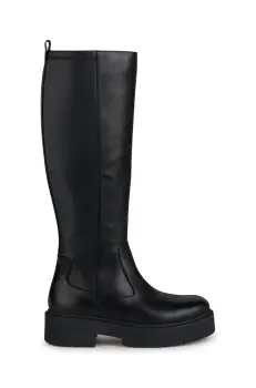 Geox cizme D SPHERICA EC7 F femei, culoarea negru, cu toc drept, D36VDF 043BC C9999 imagine