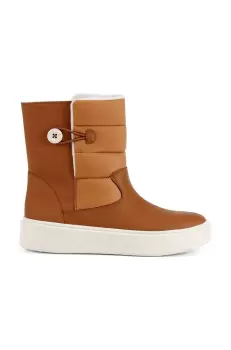 Geox cizme de iarna Nhenbus femei, culoarea maro, imagine