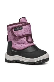 Geox cizme de iarna pentru copii B263WG 0BCMN B FLANFIL B ABX culoarea negru imagine