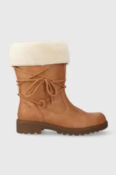 Geox cizme de iarna pentru copii culoarea bej imagine