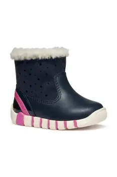 Geox cizme de iarna pentru copii IUPIDOO culoarea bleumarin, B5658A.0DHBC imagine