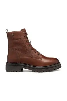 Geox cizme din piele intoarsa D IRIDEA culoarea maro, cu toc plat, D16HRC 000FF C0013 imagine