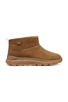 Geox cizme din piele intoarsa D SPHERICA 4X4 B ABX culoarea maro, cu toc plat, izolare usoara, D5626B 00022 C6372 imagine