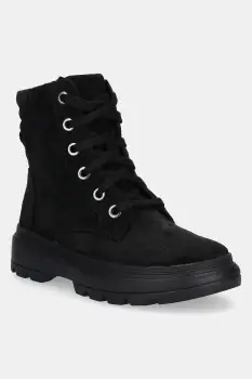 Geox cizme din piele intoarsa pentru copii KIDDARTAH culoarea negru, J56NDA.00022 imagine