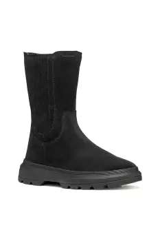 Geox cizme din piele intoarsa pentru copii KIDDARTAH culoarea negru, J56NDB.00022 imagine