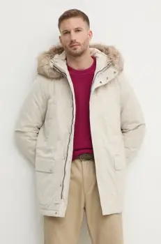 Geox geaca barbati, culoarea bej, de iarna, M4628F-T3148-F1616 imagine