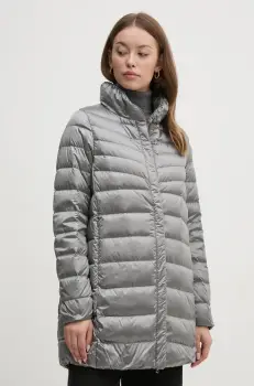 Geox geaca de puf femei, culoarea argintiu, de tranzitie, W4625D-T3154-F9822 imagine