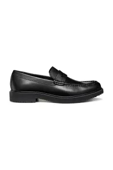 Geox mocasini de piele U MASSIMIANO culoarea negru, U56H9C 00043 C9999 imagine