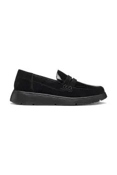 Geox mocasini din piele intoarsa D ARLARA culoarea negru, cu platforma, D46LCB 02266 C9999 imagine