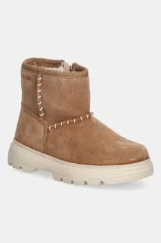 Geox pantofi de iarna din nubuc pentru copii KIDDARTAH culoarea maro, B565YA.00022 imagine