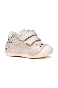 Geox pantofi din piele intoarsa pentru copii TUTIM culoarea roz, B9440B.007BC imagine