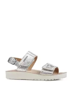 Geox Sandale copii culoarea argintiu imagine