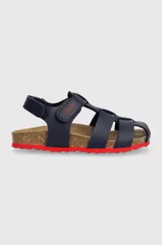 Geox sandale copii SANDAL CHALKI culoarea albastru marin imagine