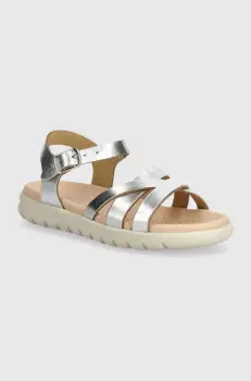 Geox sandale copii SANDAL SOLEIMA culoarea argintiu imagine