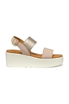 Geox sandale D XAND 2.2S femei, culoarea bej, toc pana, D45M1A 022NF C8156 imagine