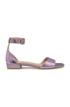 Geox sandale de piele D NEW ERAKLIA 15 femei, culoarea violet, D5580B 000KY C8020 imagine